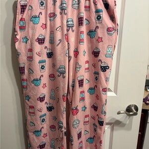Charming Pink Pajama Pants with Fun Print
